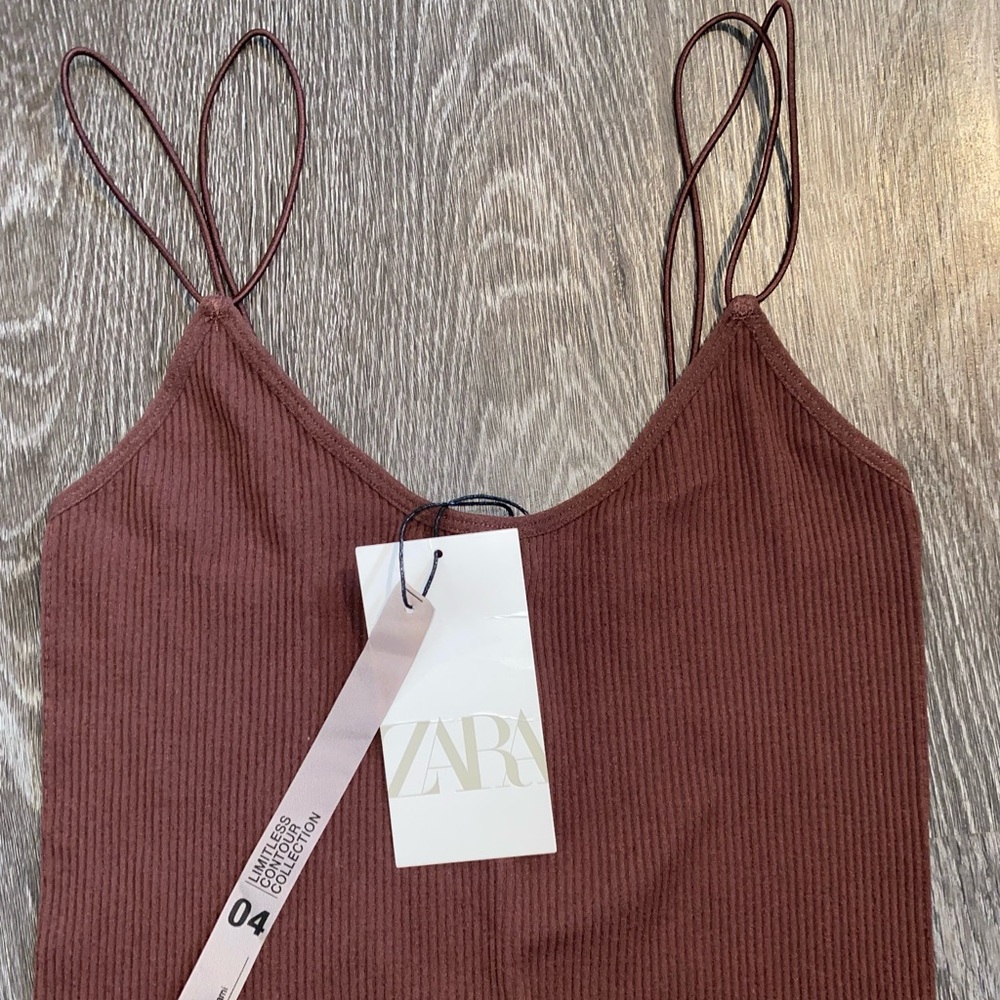 ZARA crop bra top limitless contour collection